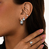 Серебряный кафф PURITY с белыми топазами Miestilo