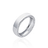 Серебряное двустороннее кольцо с фианитами Miestilo