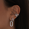 Серебряный кафф с фианитами Miestilo