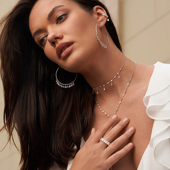 Серебряное кольцо Audrey с фианитами Miestilo