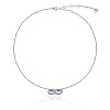 Серебряное колье Midnight с фианитами в огранке Эмеральд Miestilo