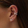 Серебряные серьги-гвоздики с фианитами 7мм Miestilo