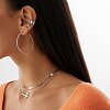 Крупные серьги-кольца из серебра Miestilo