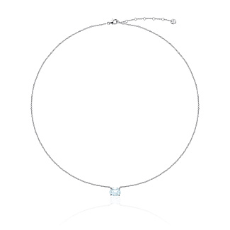 Серебряное колье PURITY с топазом Sky Miestilo