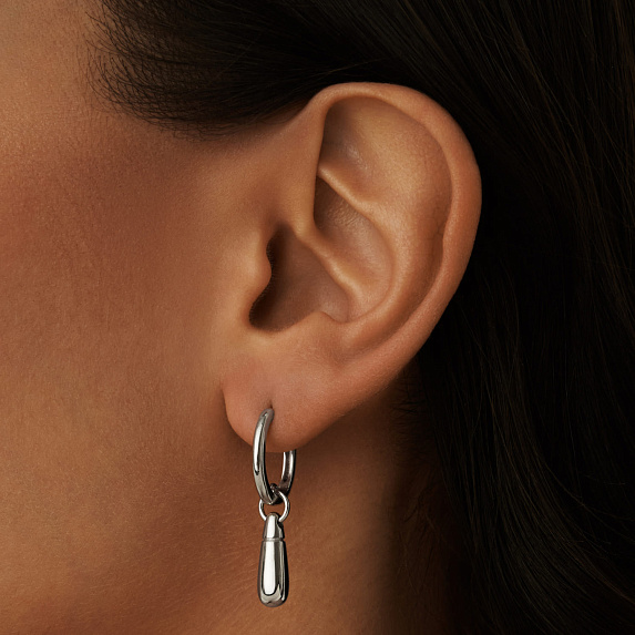 Серьги с подвеской из серебра Miestilo