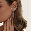 Серебряное кольцо с фианитами в форме звезды Isida Miestilo