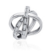 Серебряное кольцо-тринити HARMONY с фианитами Miestilo