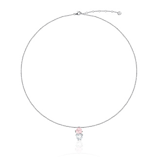 Серебряное колье SWEETHEART с двумя сердцами Miestilo